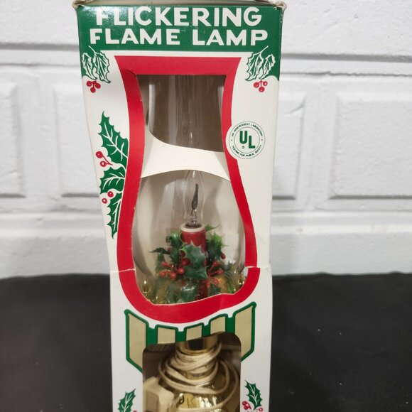 Vintage Beacon Electric Flickering Flame Hurricane Lamp - Picture 9 of 10